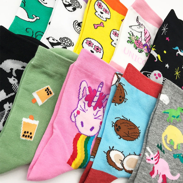 'Boba Milktea' Crew Socks