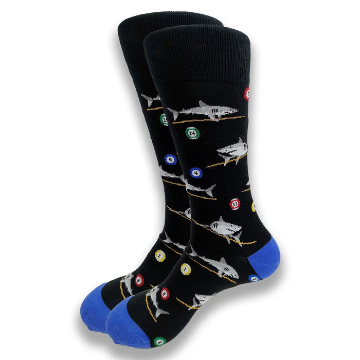 'Shark & Billiard Balls' Crew Socks