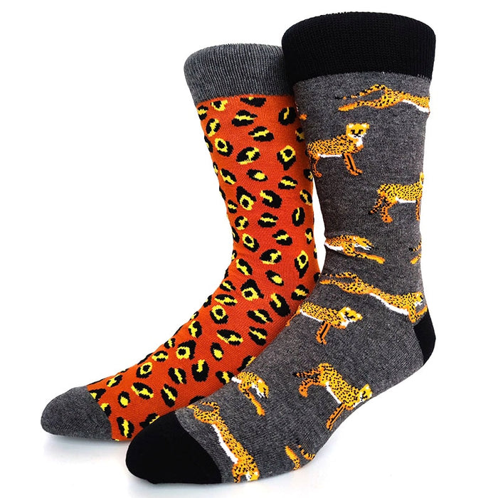 Mismatch 'Fast Cheetah' Crew Socks