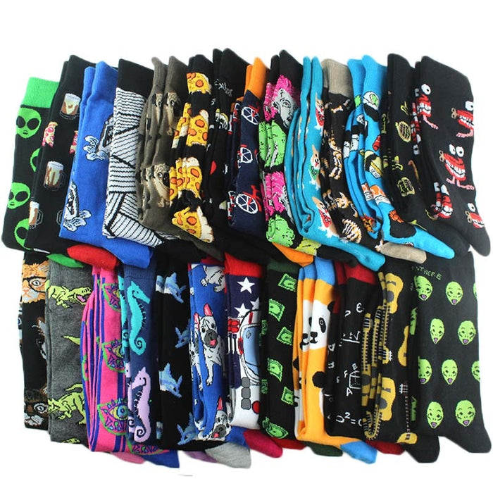 'Crazy Bones' Crew Socks