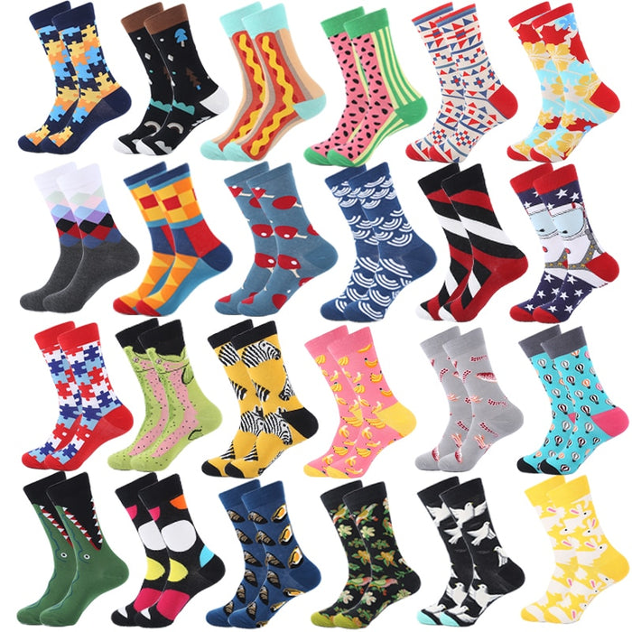 'Multiple Pattern' Crew Socks