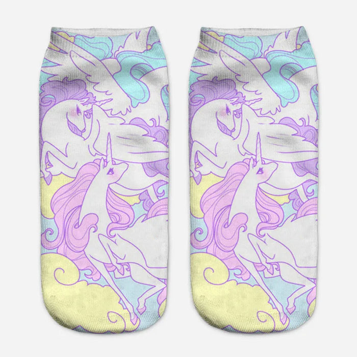 'Aesthetic Unicorn' Ankle Socks