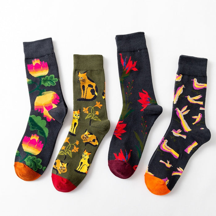 'Cute Art Cats' Crew Socks