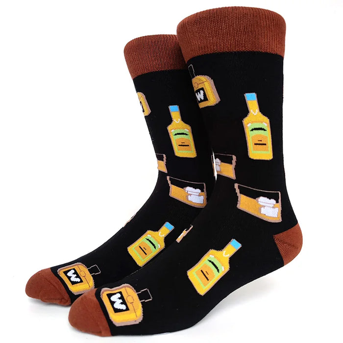 'Whiskey' Crew Socks