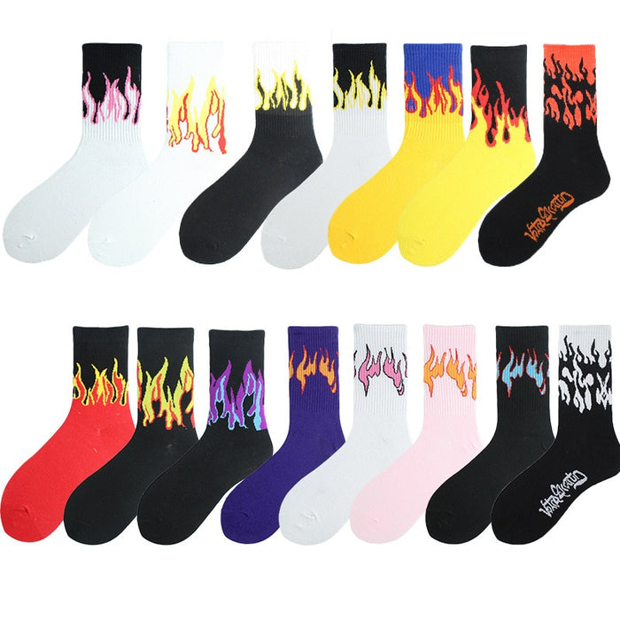 Flames 'Dark Flames' Crew Socks