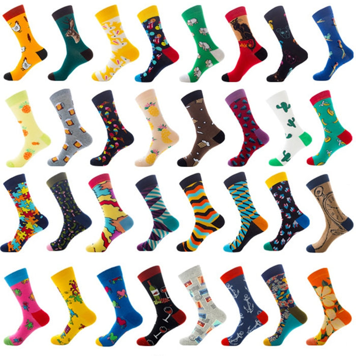 'Colorful Hotdogs' Crew Socks