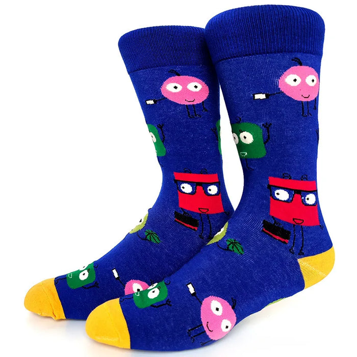 'Funny Faces' Crew Socks