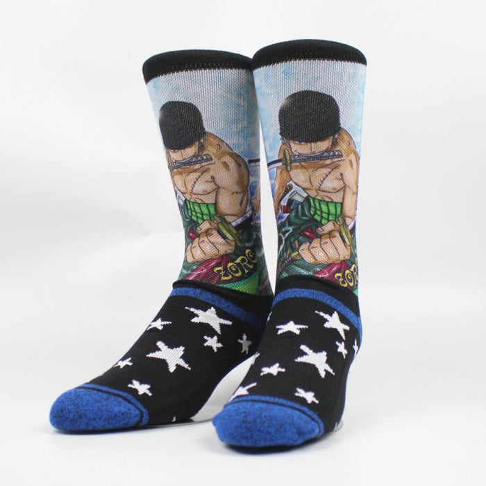 One Piece 'Fight Mode Zoro' Crew Socks