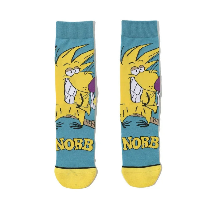 Angry Beavers 'Norb' Crew Socks