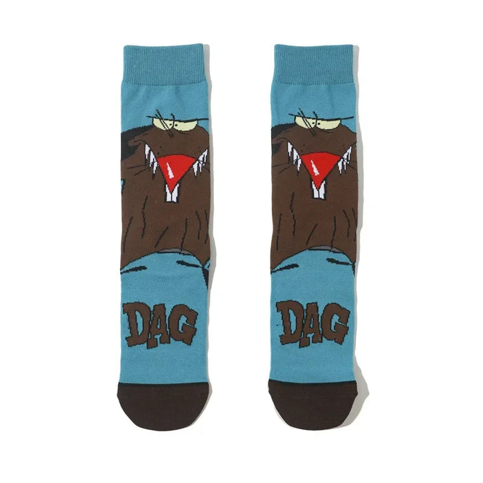 Angry Beavers 'Dag' Crew Socks