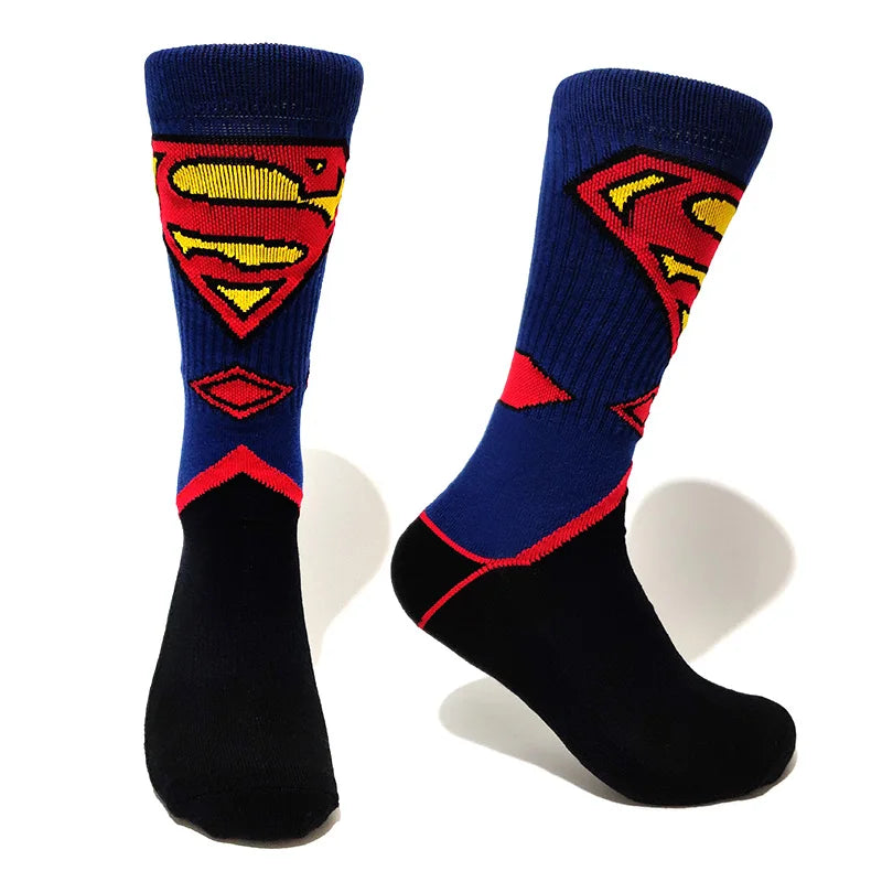 Superman 'Black and Blue Logo' Ankle Socks — Little Sock Store