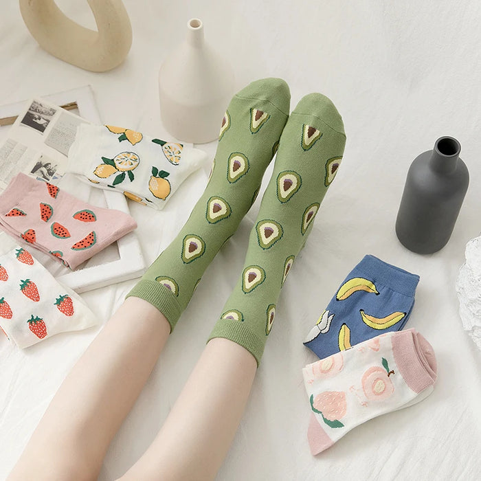 Fruits 'Avocado' Crew Socks