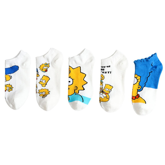 The Simpsons 'Happily The Simpsons Family' Ankle Socks