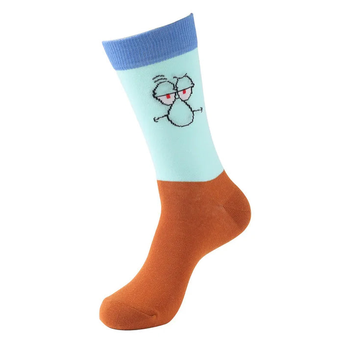 SpongeBob Squarepants 'Unimpressed Squidward' Crew Socks