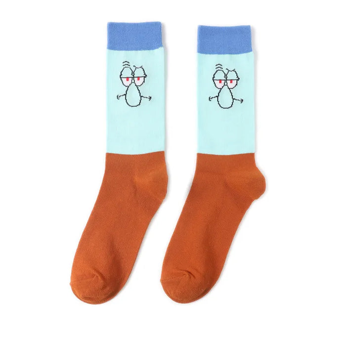 SpongeBob Squarepants 'Unimpressed Squidward' Crew Socks