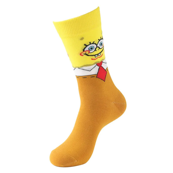 SpongeBob Squarepants 'Dapper Spongebob' Crew Socks