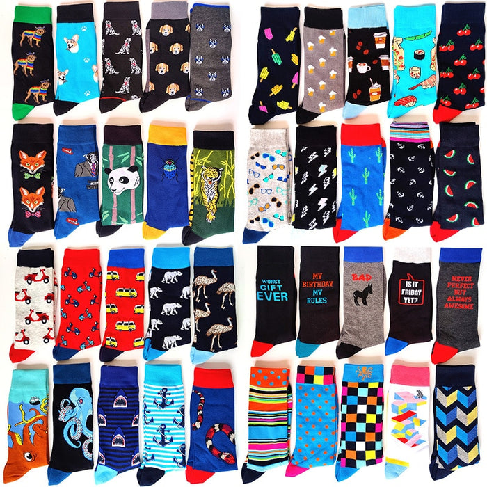 'Fox Wearing Tie' Crew Socks