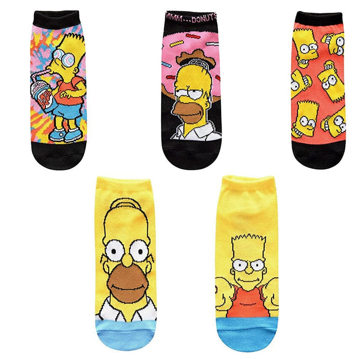 The Simpsons 'Homer And His Donut' Ankle Socks