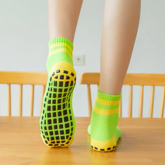 'Yellow & Green' Non-slip Socks