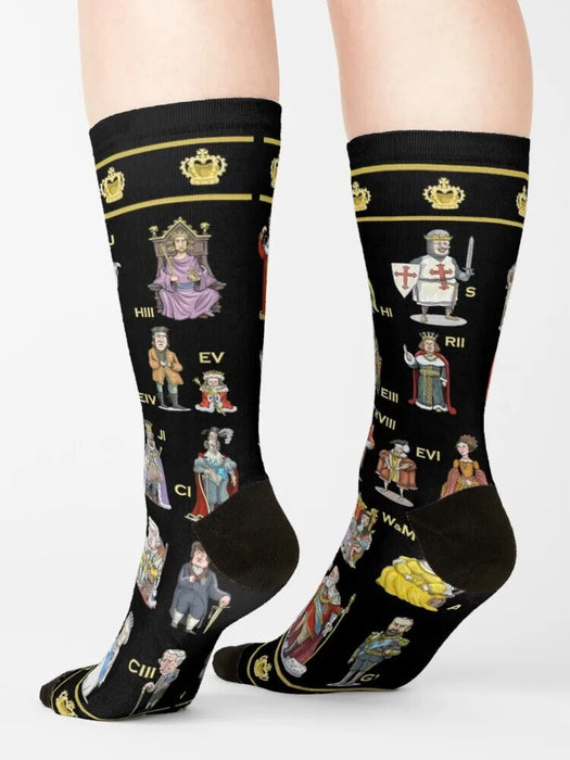 The British Monarchs Crew Socks