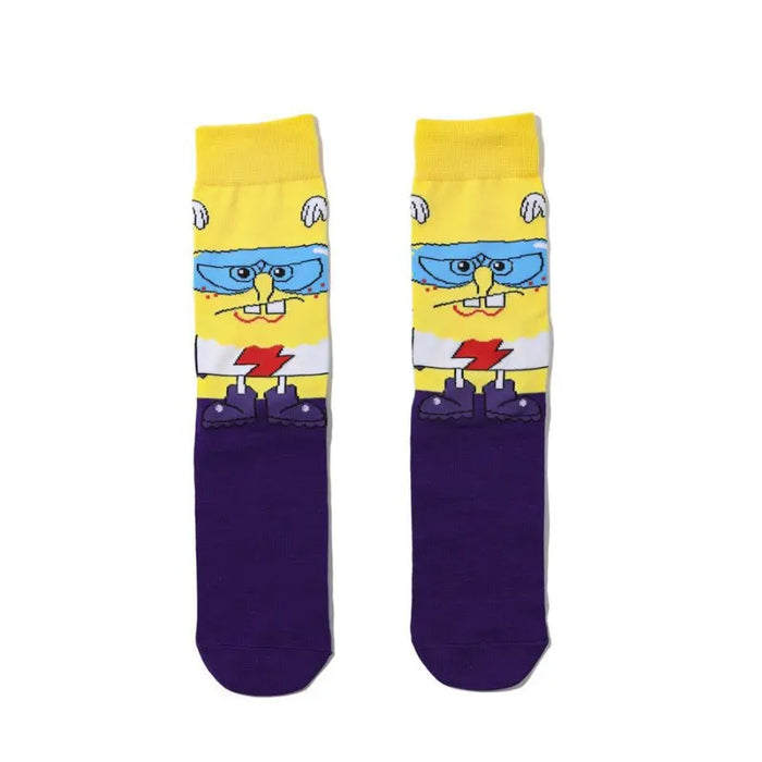 SpongeBob Squarepants 'Zap-Tastic Sponge' Crew Socks