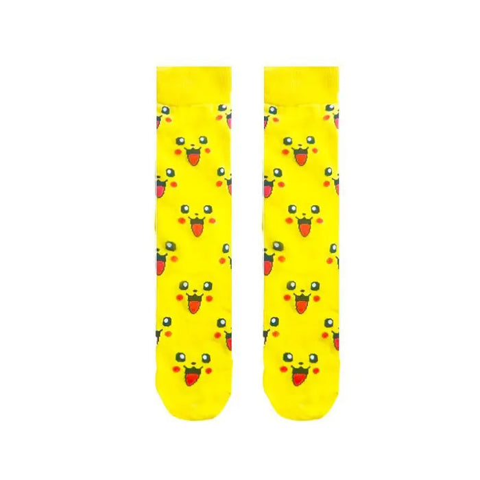 Pokemon 'Happy Pika Face Pattern' Crew Socks