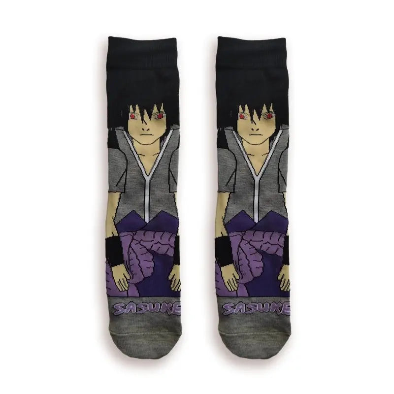 Naruto 'Sasuke Uchiha' Crew Socks — Little Sock Store