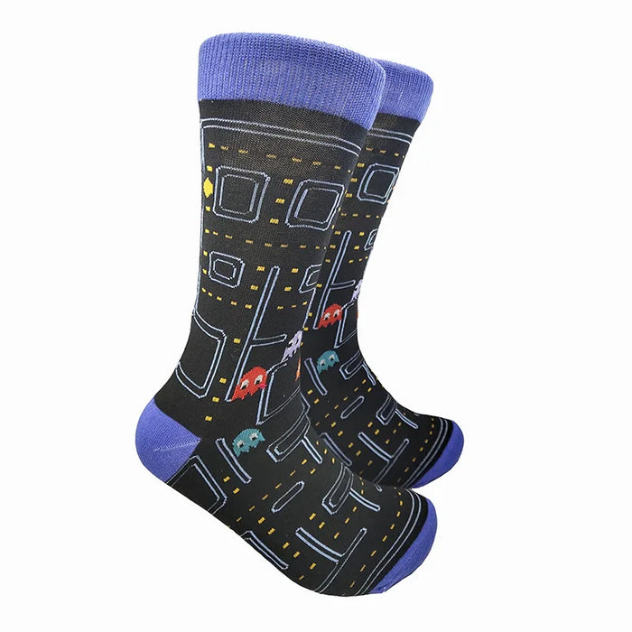 'Pacman x Black Blue' Crew Socks