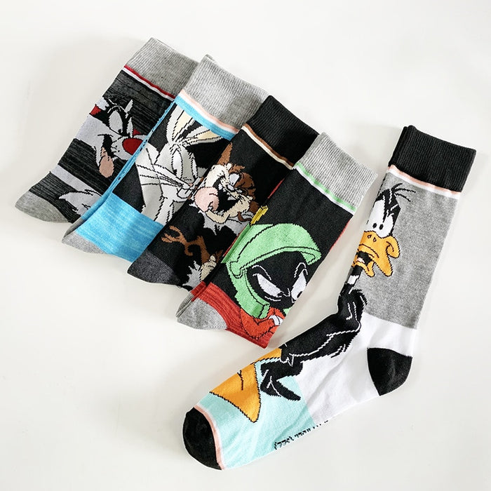 Looney Tunes 'Angry Daffy ' Crew Socks — Little Sock Store