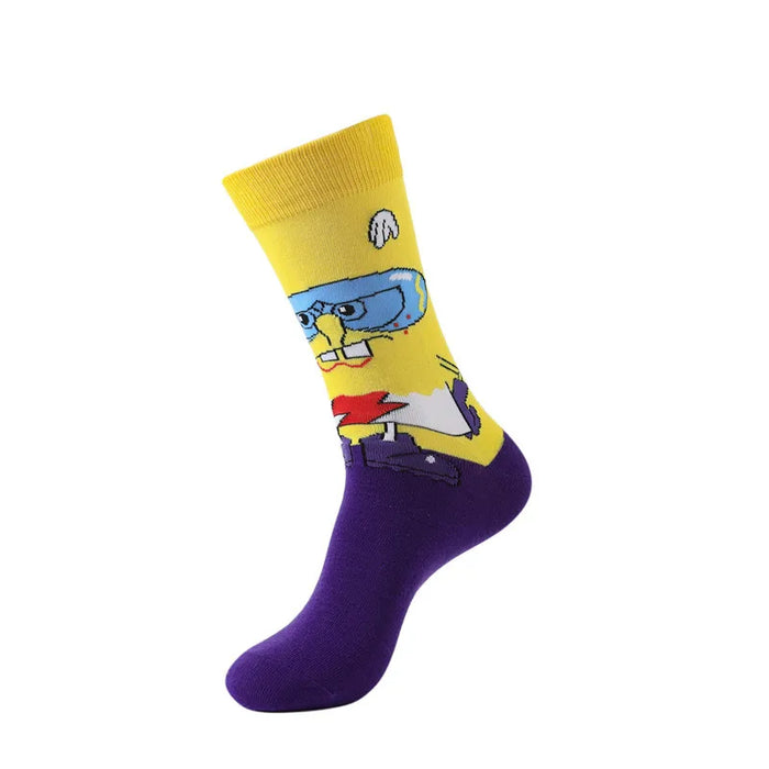 SpongeBob Squarepants 'Zap-Tastic Sponge' Crew Socks