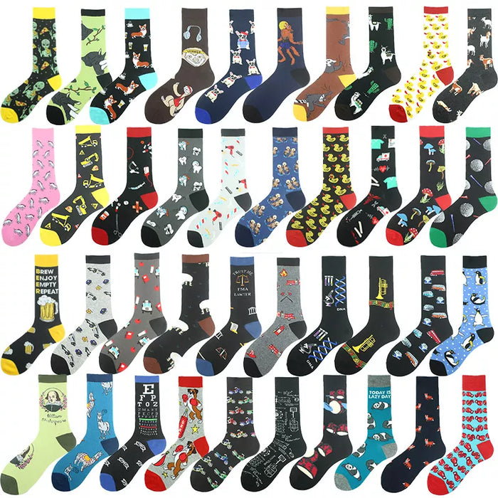 'Colorful Hanging Socks' Crew Socks