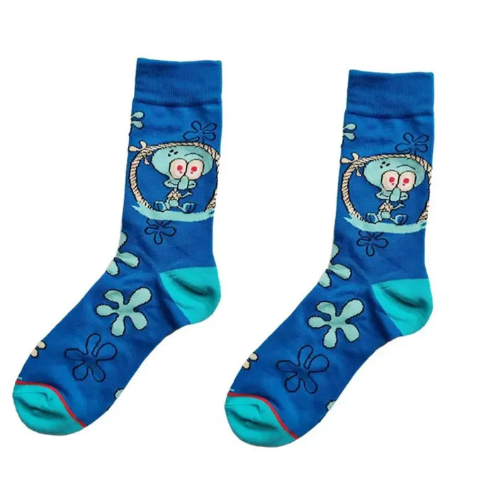 SpongeBob Squarepants 'Squidward Rope a Dope' Crew Socks