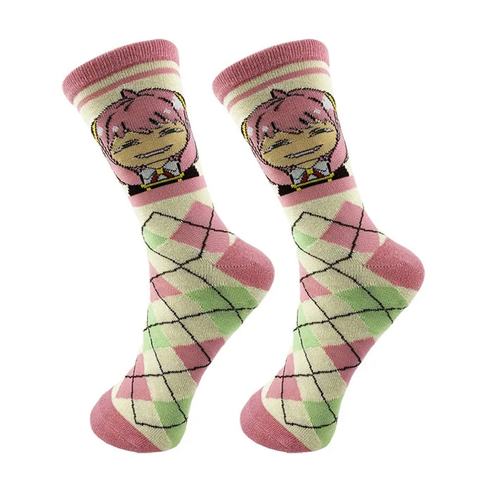 SPYxFAMILY 'Anya Forger | Pink' Crew Socks