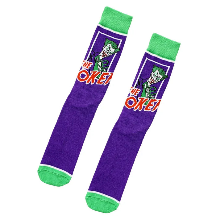 The Joker 'Comic Print' Crew Socks