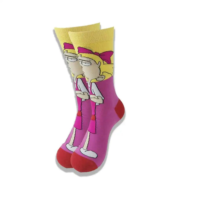 Hey Arnold 'Helga' Crew Socks