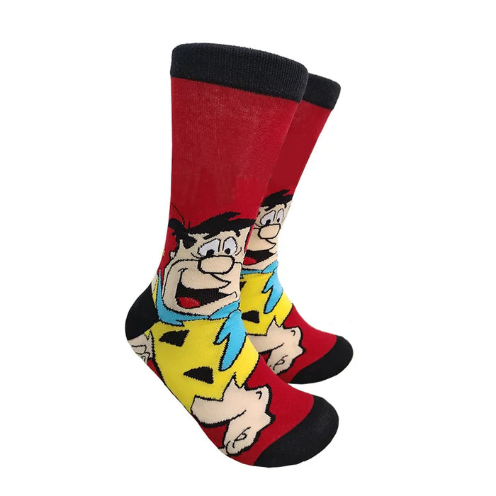 The Flintstones 'Excited Fred' Crew Socks