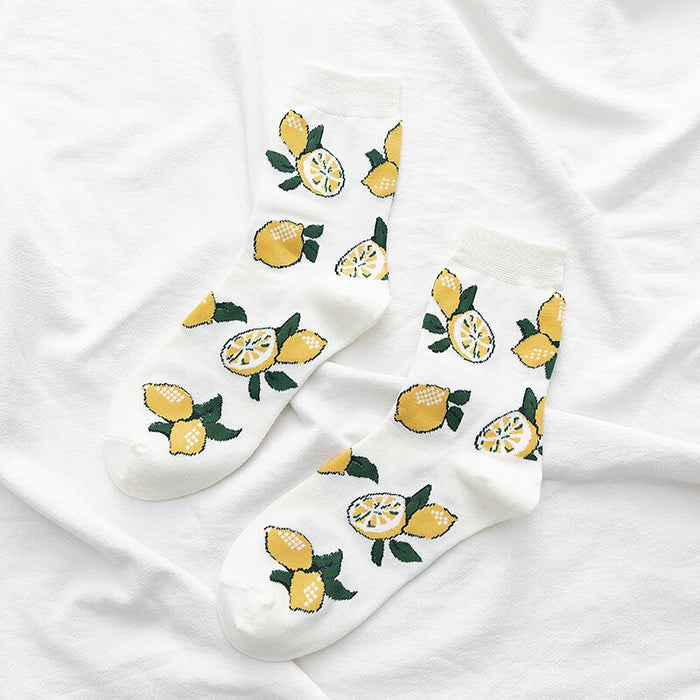 'Sour Lemons' Crew Socks