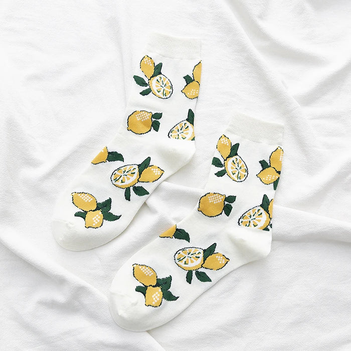 Fruits 'Lemon' Crew Socks