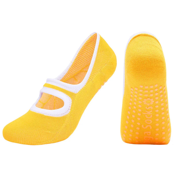 Ballet Barre 'Orange' Non-slip Socks