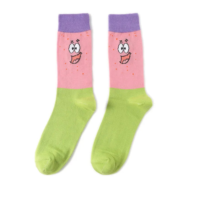 SpongeBob Squarepants 'Excited Patrick' Crew Socks