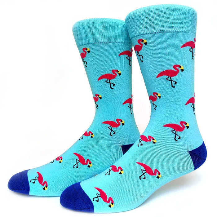 'Flamingo' Crew Socks