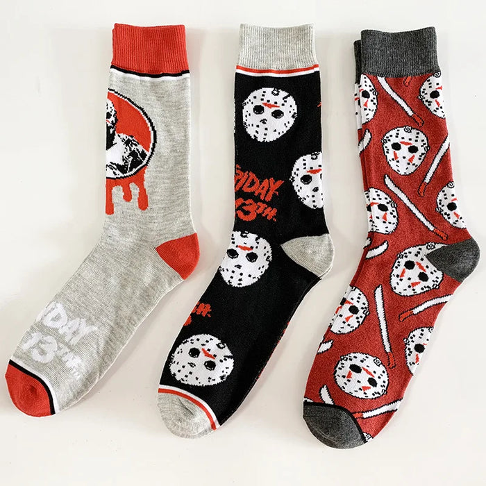 Friday the 13th 'Pixelated Jason' Crew Socks