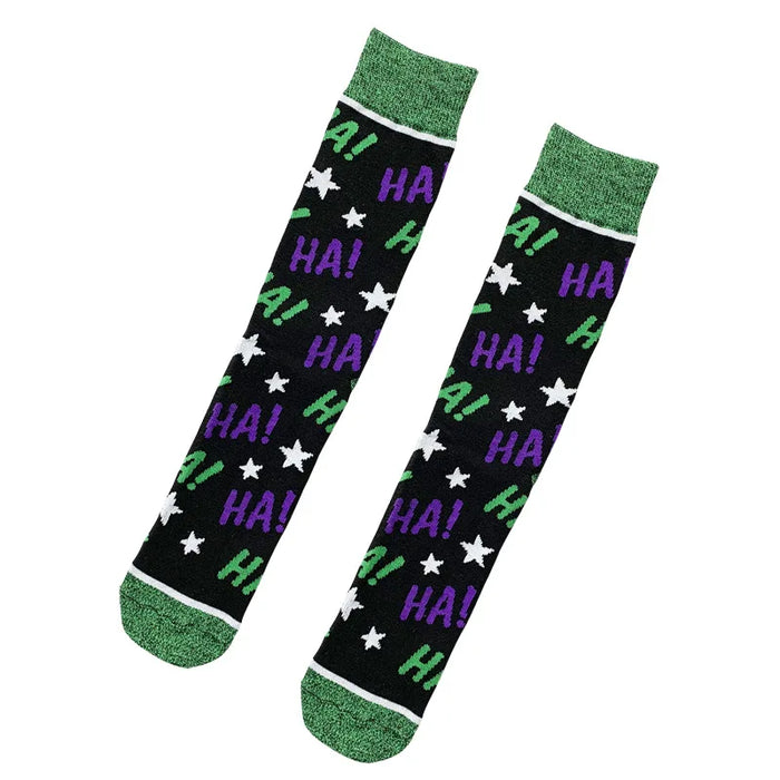 Joker 'Green x Purple X HA' Crew Socks