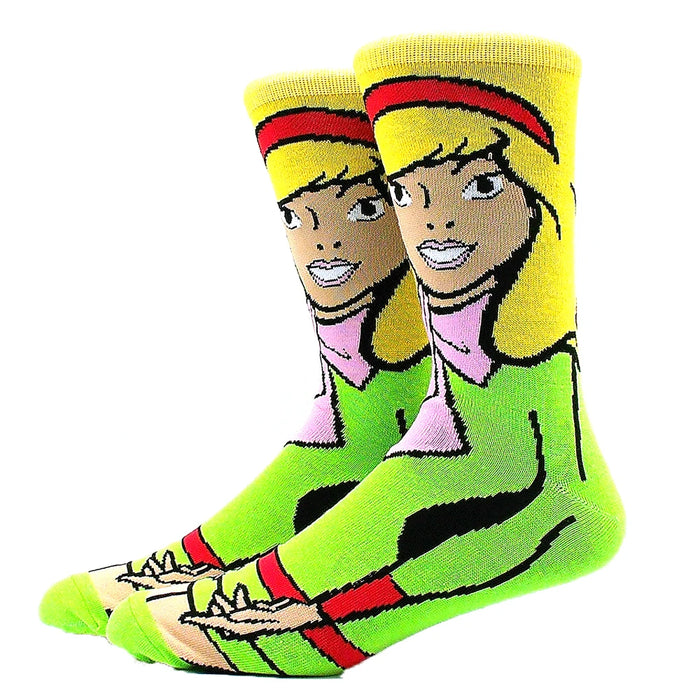 Scooby Doo 'Daphne | Green' Crew Sockss