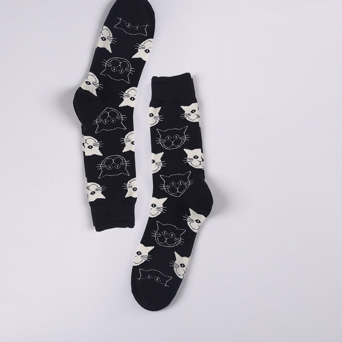 'Drawing Cat V2' Crew Socks