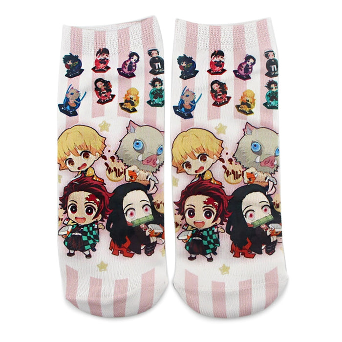 Demon Slayer "Kimetsu No Yaiba Characters" Ankle Socks