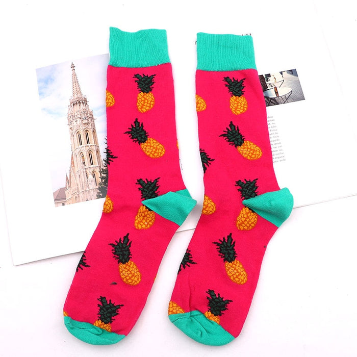 "Sour Pineapples" Crew Socks