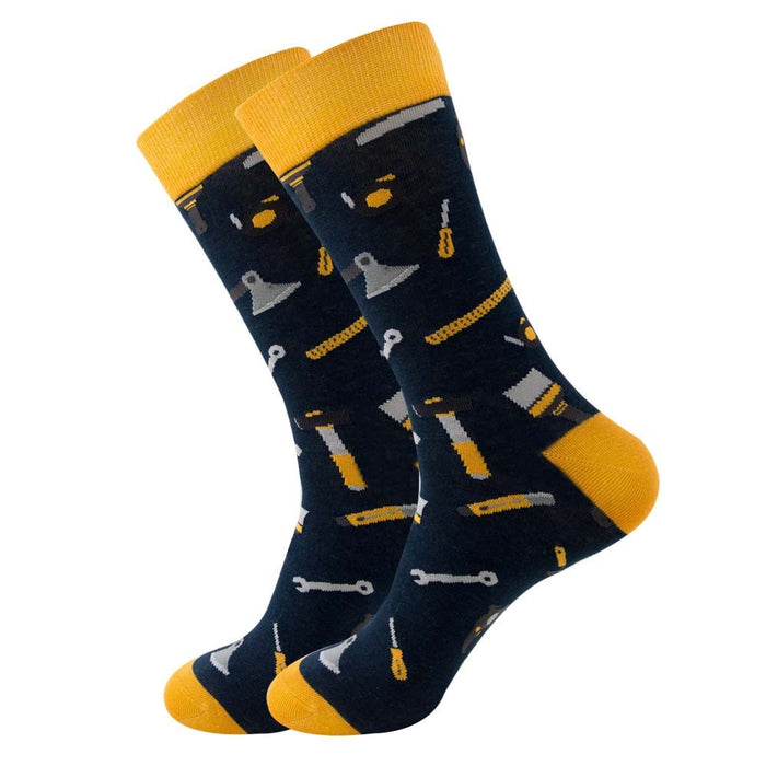 'Construction Tools' Crew Socks