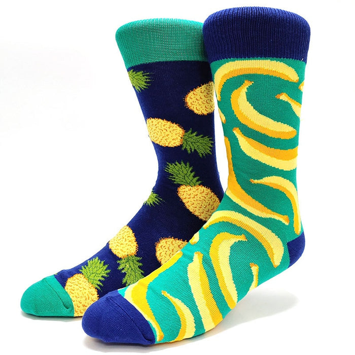 Mismatch 'Tropical Fruits' Crew Socks