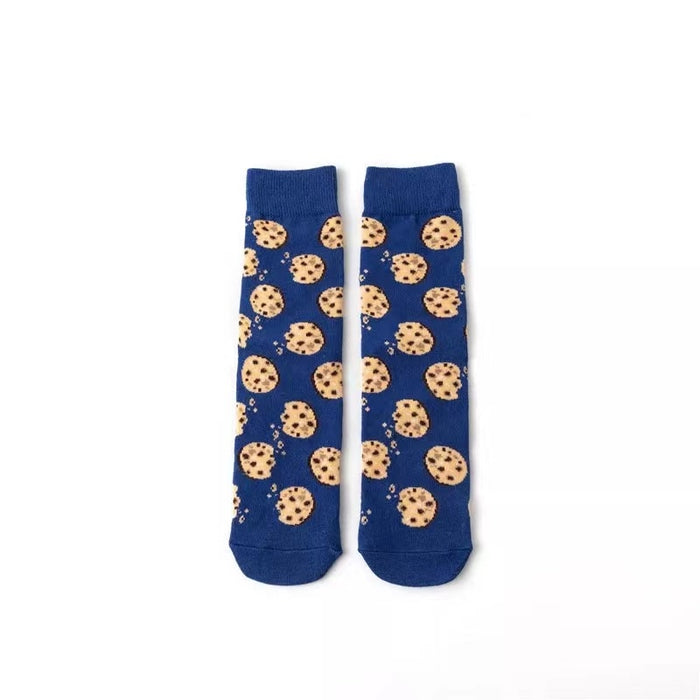 "Cookies Dark Blue" Crew Socks